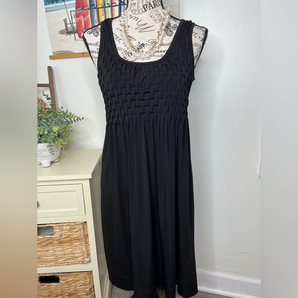 R&M Richards Shimmer Basket Weave Dress